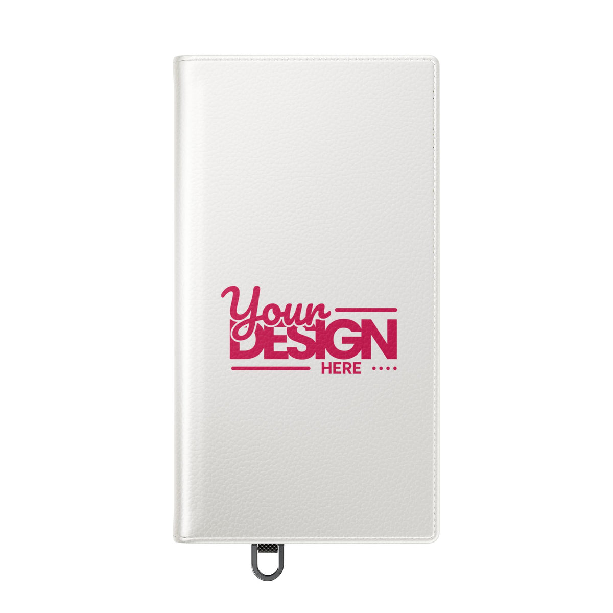 Customizable Flip Phone Wallet Case – ‘Your Design Here’ Folio Cover with Card Holder, Personalized Phone Case for Samsung