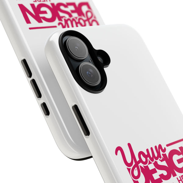 Customizable Tough Phone Case – Personalized Protective Cover with Name or Photo, Shockproof Case for iPhone & Samsung, Durable Gift Idea