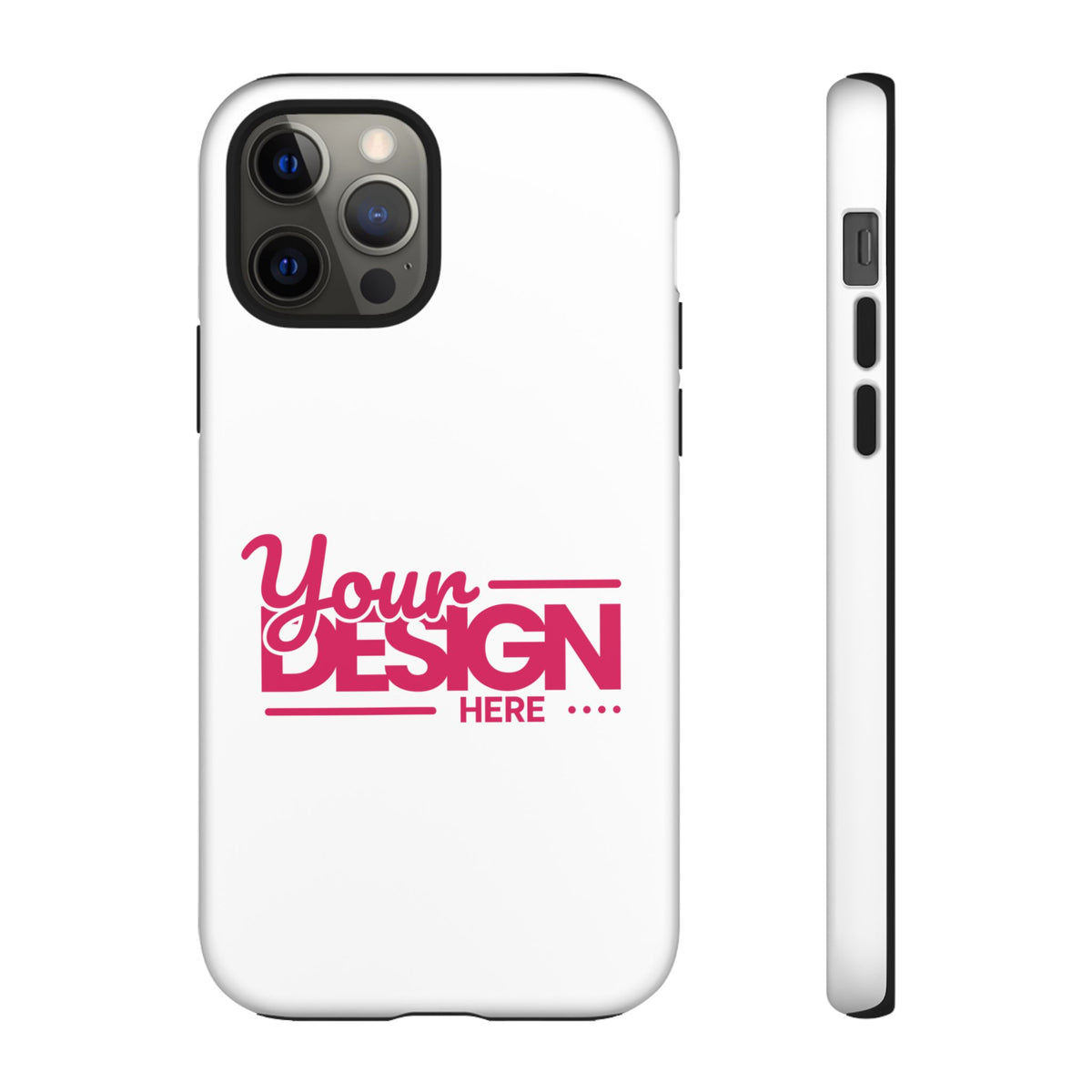 Customizable Tough Phone Case – Personalized Protective Cover with Name or Photo, Shockproof Case for iPhone & Samsung, Durable Gift Idea