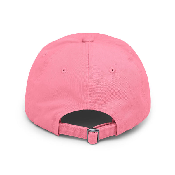 Distressed Dad Hat – Retro Pink ‘Your Design Here’ Custom Printed Cap, Personalized Vintage Baseball Hat for Men & Women