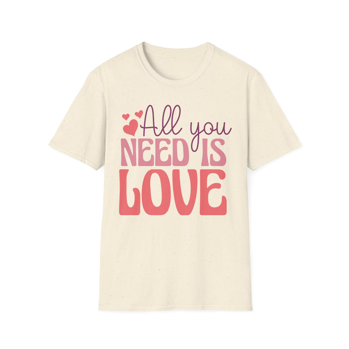 All You Need Is Love Valentine T-Shirt - Love Shirt - Heart Graphic Valentine's Tee