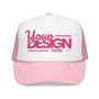 Custom Foam Trucker Hat – Personalized High-Profile 5-Panel Cap with Embroidery, Vintage Snapback Mesh Hat for Men & Women