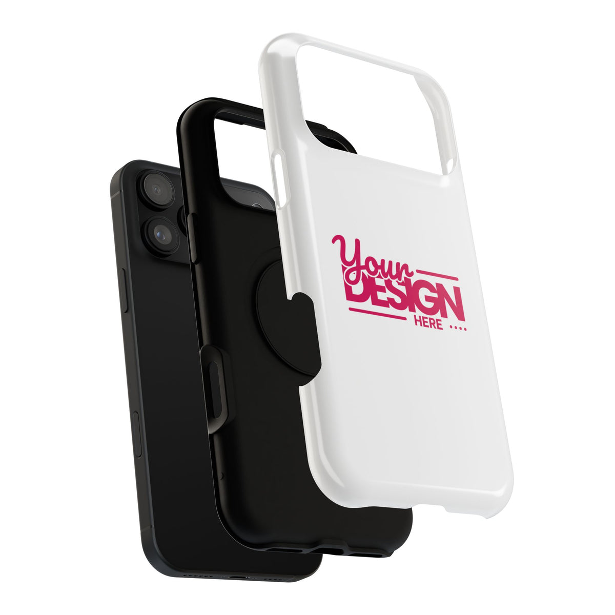 Customizable Impact-Resistant Phone Case – Personalize with Your Design, Durable Shockproof Cover for iPhone