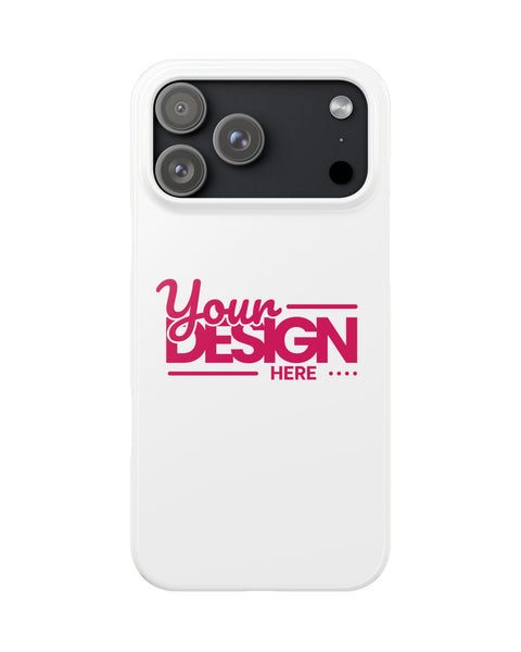 Customizable Slim Phone Case For IPhone Personalize With Name Or Photo