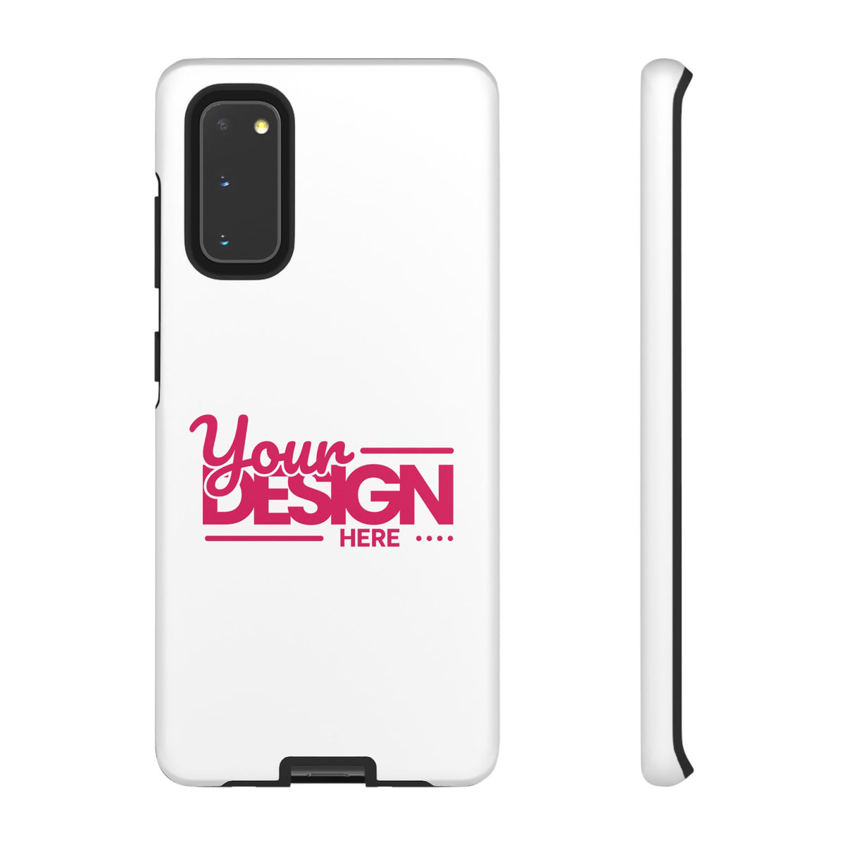 Customizable Tough Phone Case – Personalized Protective Cover with Name or Photo, Shockproof Case for Samsung Phones, Durable Gift Idea