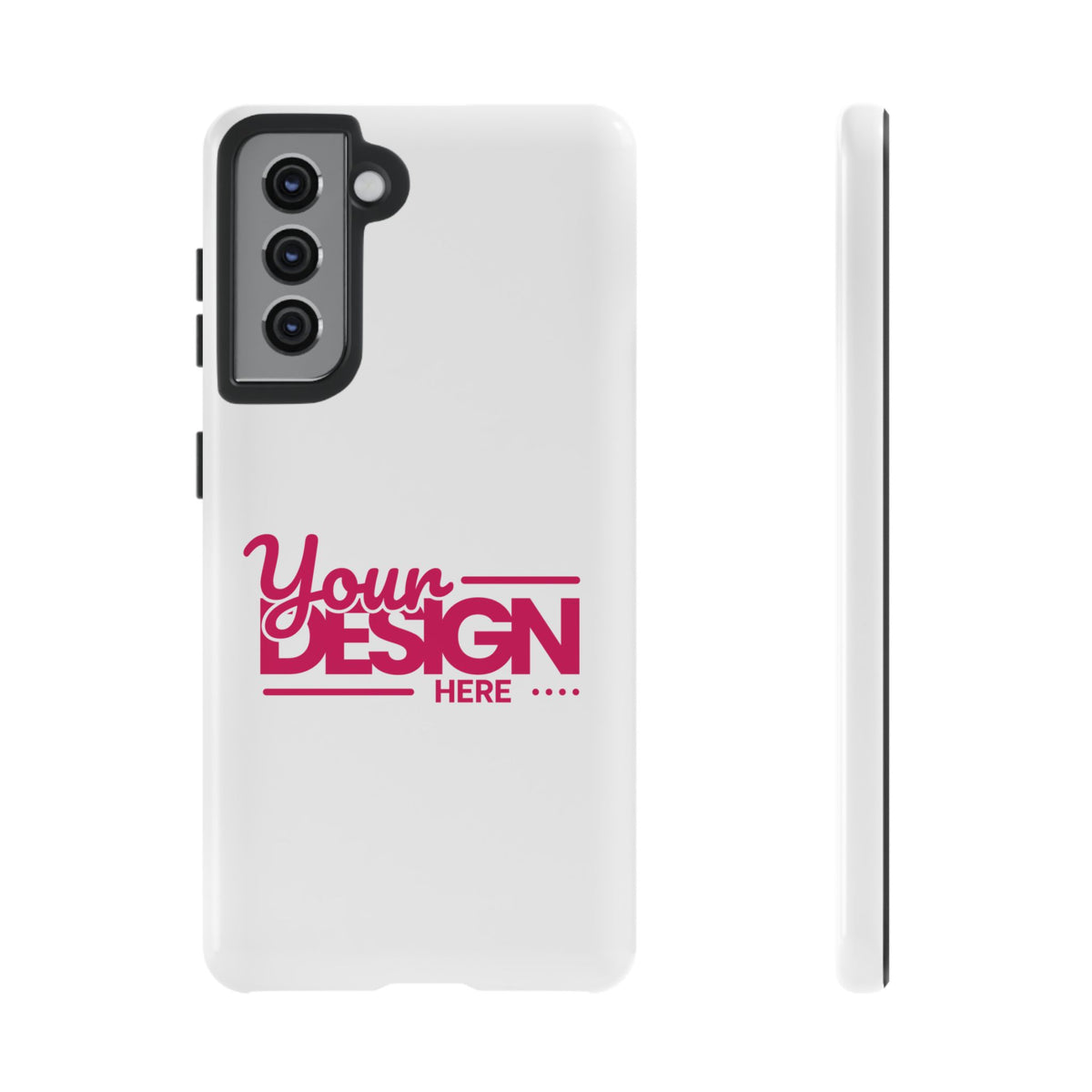 Customizable Tough Phone Case – Personalized Protective Cover with Name or Photo, Shockproof Case for Samsung Phones, Durable Gift Idea