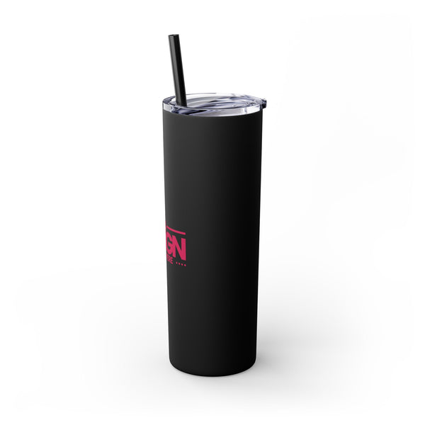 Personalized Skinny Tumbler with Straw, 20oz - Custom Travel Mug, Eco-Friendly Drinkware, Gift for Her, Stylish Hydration, Fun Party Favor