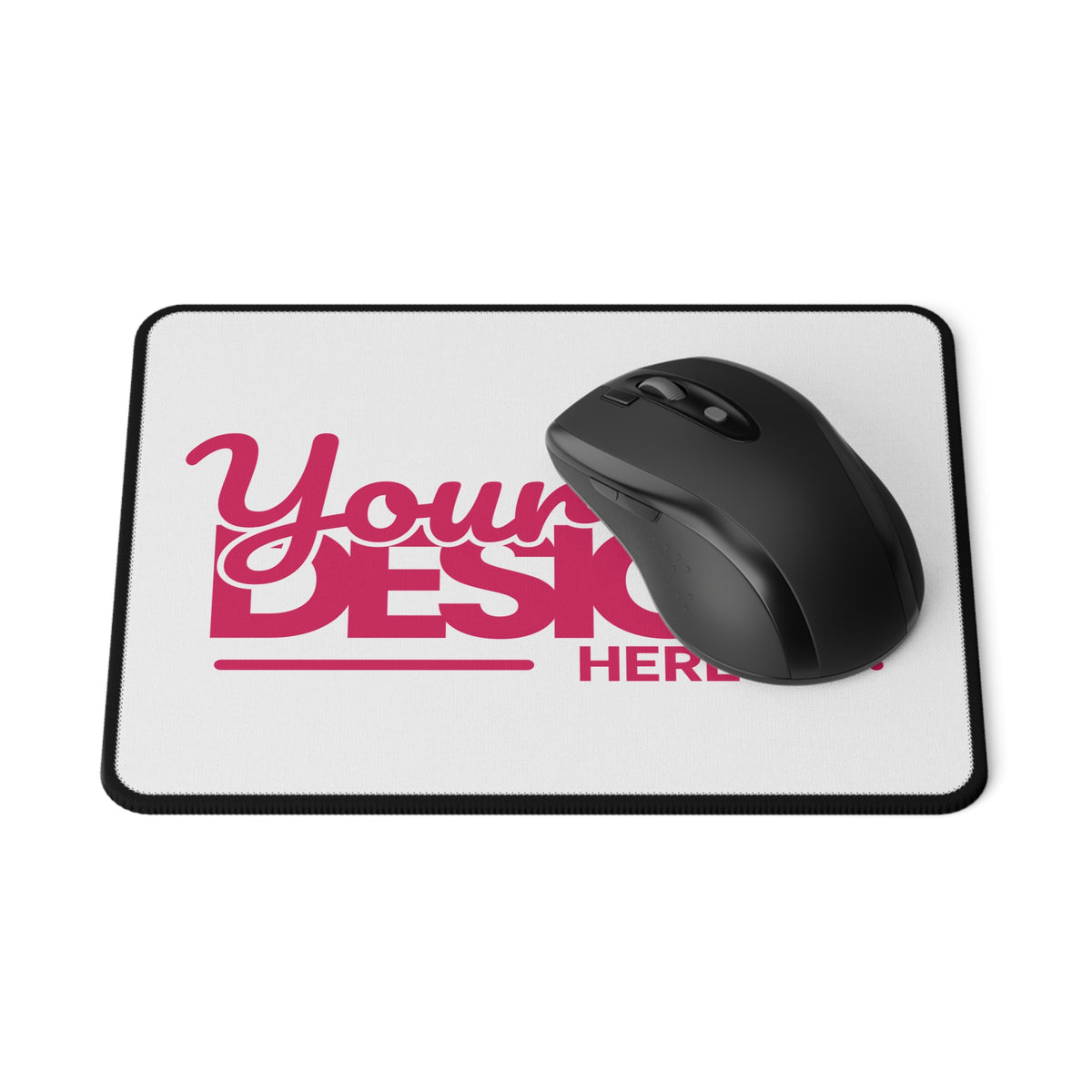 Custom Mouse Pad Gift – Personalized Non-Slip Desk Mat with Smooth Surface, Stitched Edges & Vibrant Full-Color Print