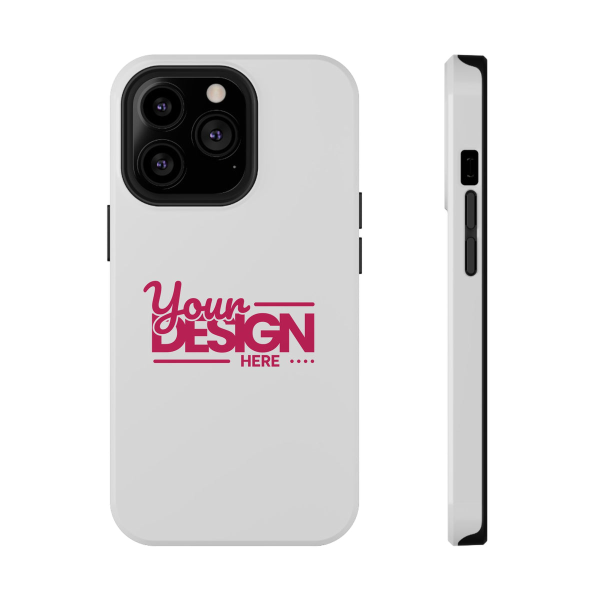 Customizable Impact-Resistant Phone Case – Personalize with Your Design, Durable Shockproof Cover for iPhone