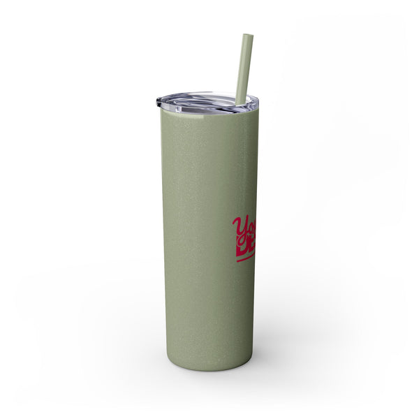 Personalized Skinny Tumbler with Straw, 20oz - Custom Travel Mug, Eco-Friendly Drinkware, Gift for Her, Stylish Hydration, Fun Party Favor