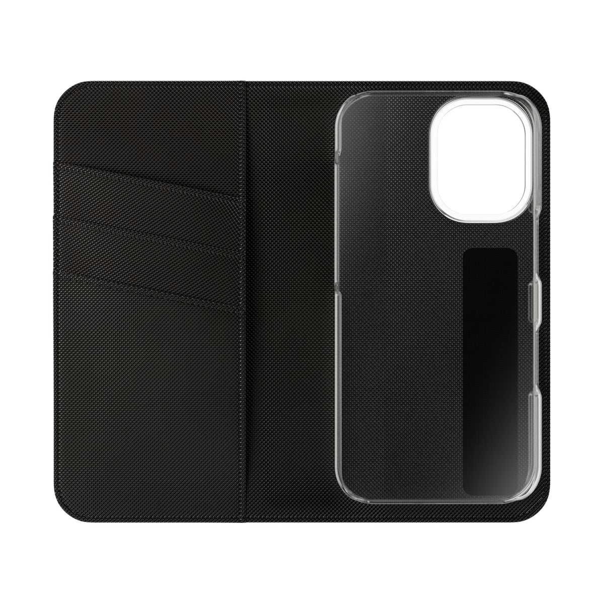 Customizable Flip Phone Wallet Case – ‘Your Design Here’ Folio Cover with Card Holder, Personalized Phone Case for iPhone