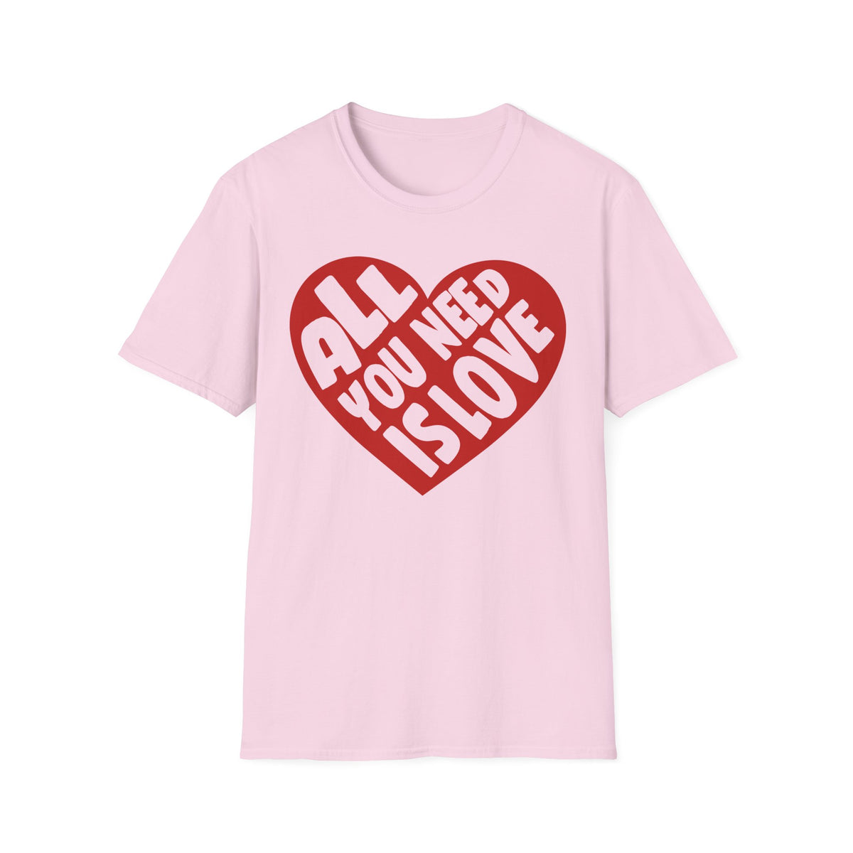 All You Need Is Love Heart Valentine T-Shirt - Love Shirt - Heart Graphic Valentine's Tee