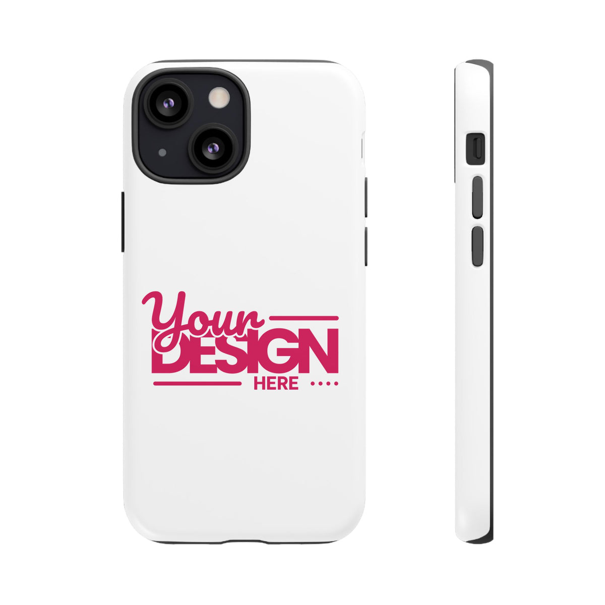 Customizable Tough Phone Case – Personalized Protective Cover with Name or Photo, Shockproof Case for iPhone & Samsung, Durable Gift Idea