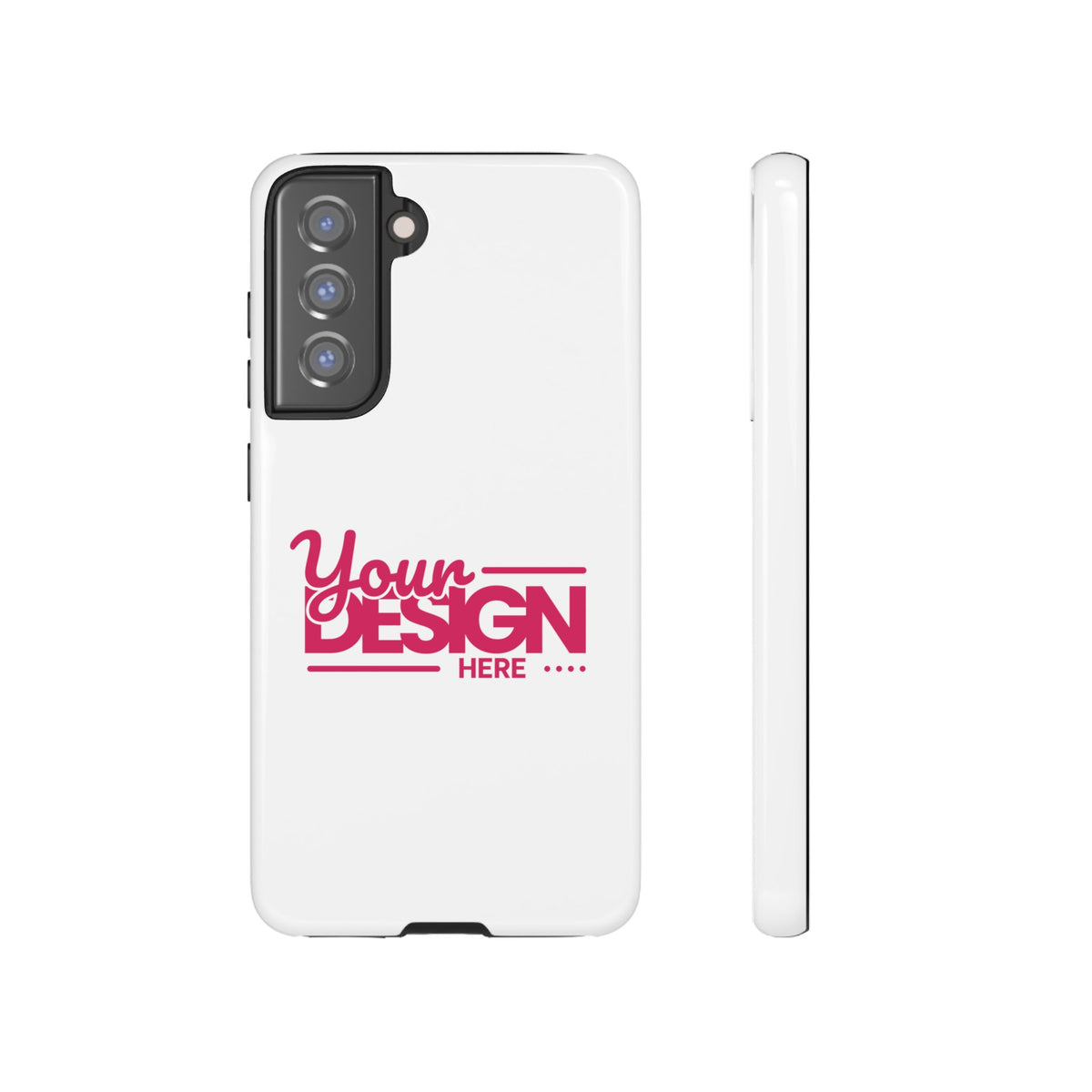 Customizable Tough Phone Case – Personalized Protective Cover with Name or Photo, Shockproof Case for Samsung Phones, Durable Gift Idea