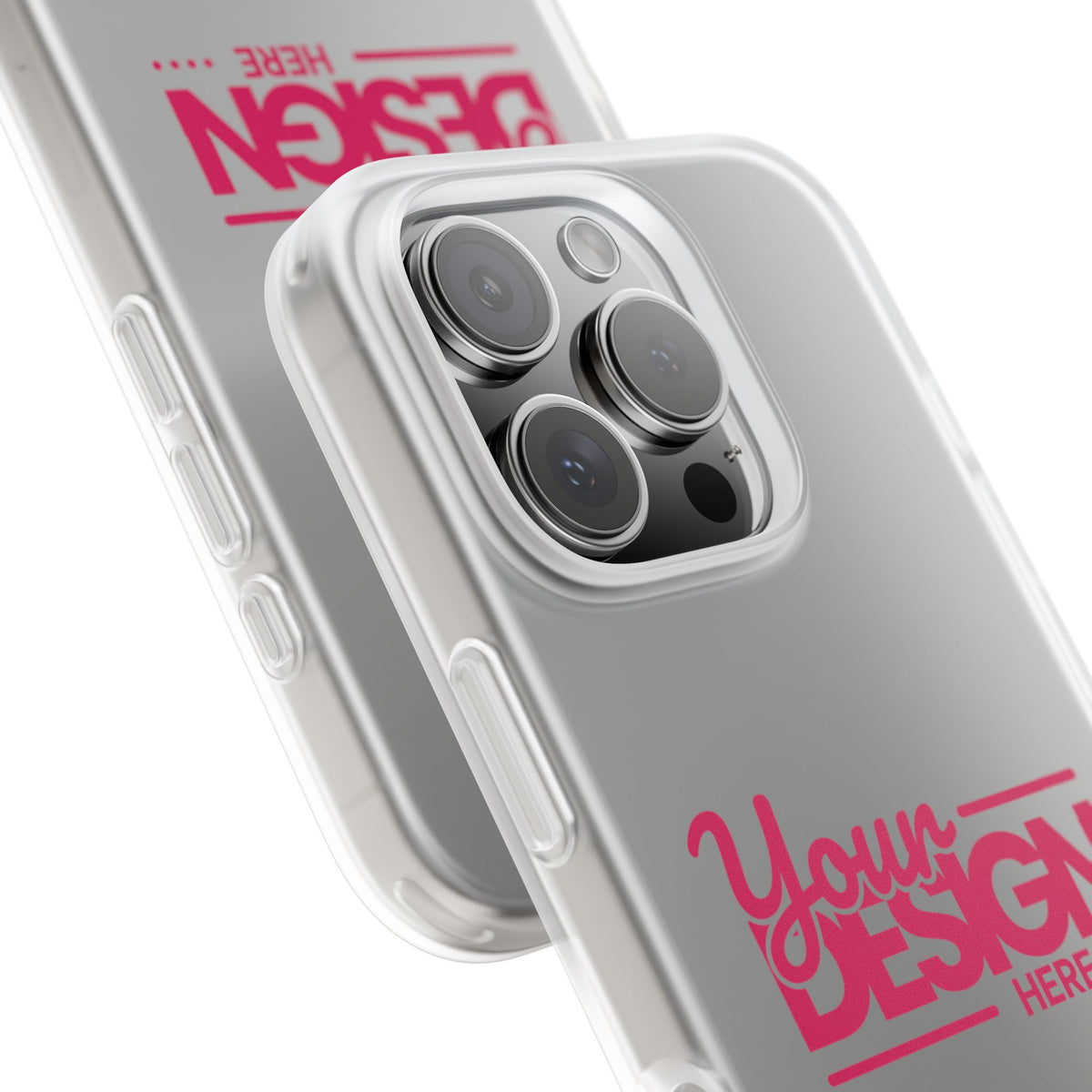 Customizable Flexi Phone Case – Personalize Your Design with Name or Photo, Flexible Protective Cover for iPhone