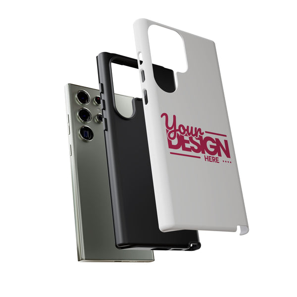 Customizable Tough Phone Case – Personalized Protective Cover with Name or Photo, Shockproof Case for Samsung Phones, Durable Gift Idea