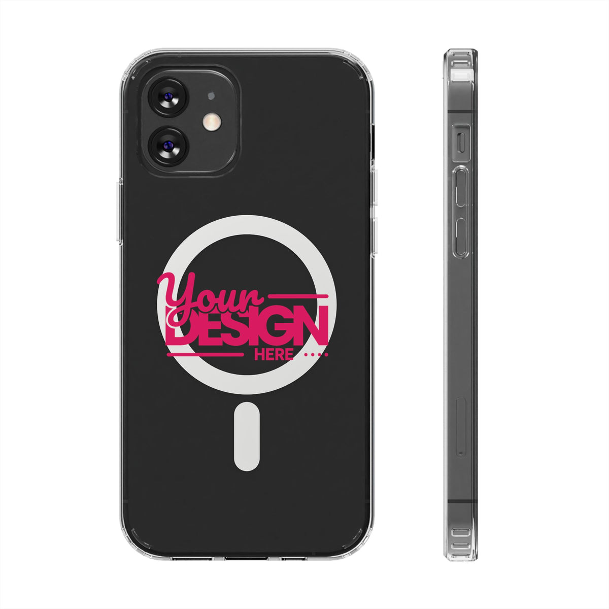 Clear Magnetic Impact Phone Case – MagSafe-Compatible Shockproof Protective Cover for iPhone