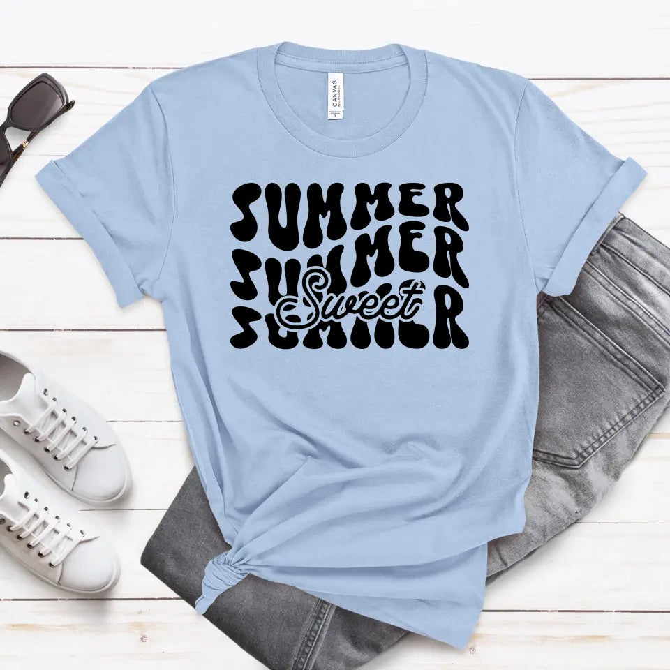 Sweet Summer Men's Short Sleeve T-Shirt - Lake Summer Tee, Vacation Outfit, Gift for Him, Father's Day, Summer