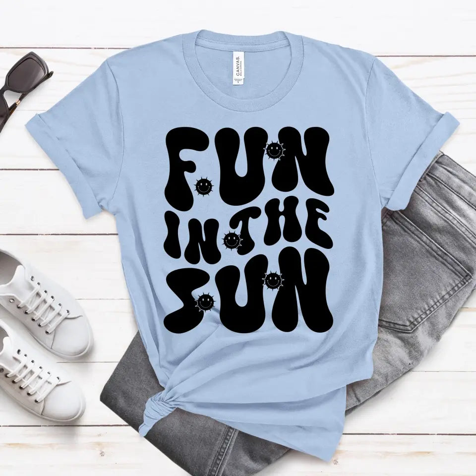 Fun In The Sun Men's Short Sleeve T-Shirt - Lake Summer Tee, Vacation Outfit, Gift for Him, Father's Day, Summer