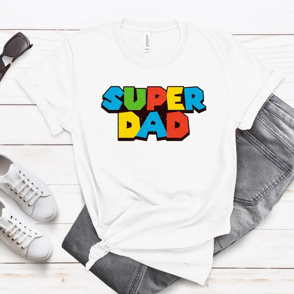 Super Dad - Dads T-Shirt, Fathers Day Shirt, Dad Birthday Gift, Cool Gift for Dads, Gift for Dad, Husband Gift, Gift for