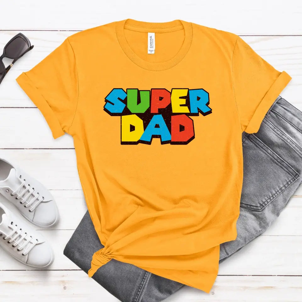 Super Dad - Dads T-Shirt, Fathers Day Shirt, Dad Birthday Gift, Cool Gift for Dads, Gift for Dad, Husband Gift, Gift for