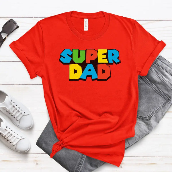 Super Dad - Dads T-Shirt, Fathers Day Shirt, Dad Birthday Gift, Cool Gift for Dads, Gift for Dad, Husband Gift, Gift for