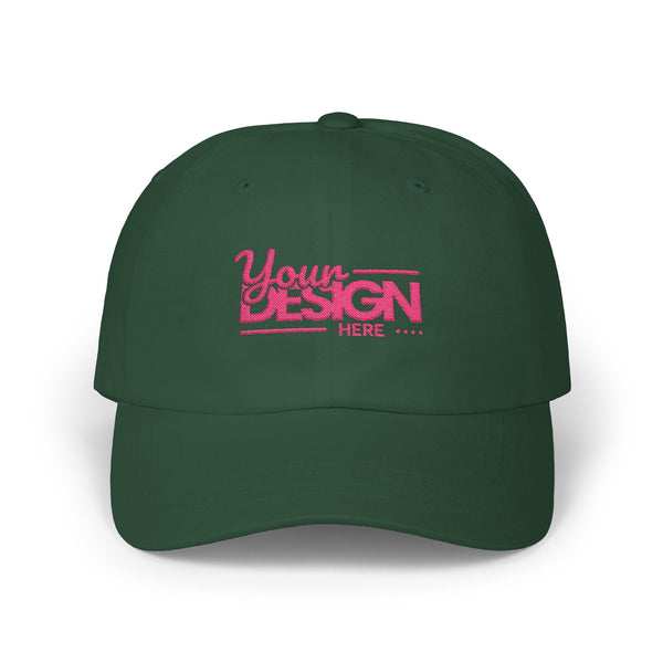Custom Classic Dad Cap – Minimal Embroidered Logo Baseball Hat, Personalized Adjustable Cotton Cap for Men & Women