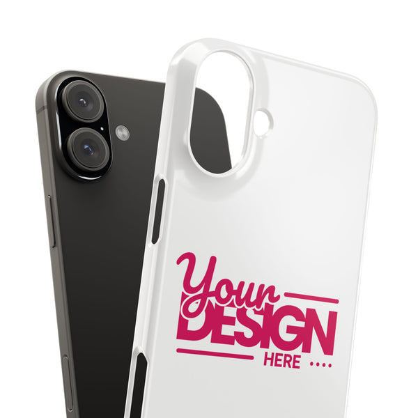 Customizable Slim Phone Case – Personalize Your Design with Name or Photo, Lightweight Protective Cover for iPhone