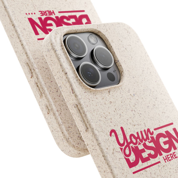 Biodegradable Phone Case – Eco-Friendly Custom Design Cover, Personalized Sustainable Protective Case for iPhone