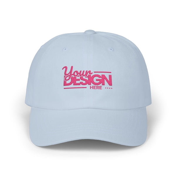 Custom Classic Dad Cap – Minimal Embroidered Logo Baseball Hat, Personalized Adjustable Cotton Cap for Men & Women