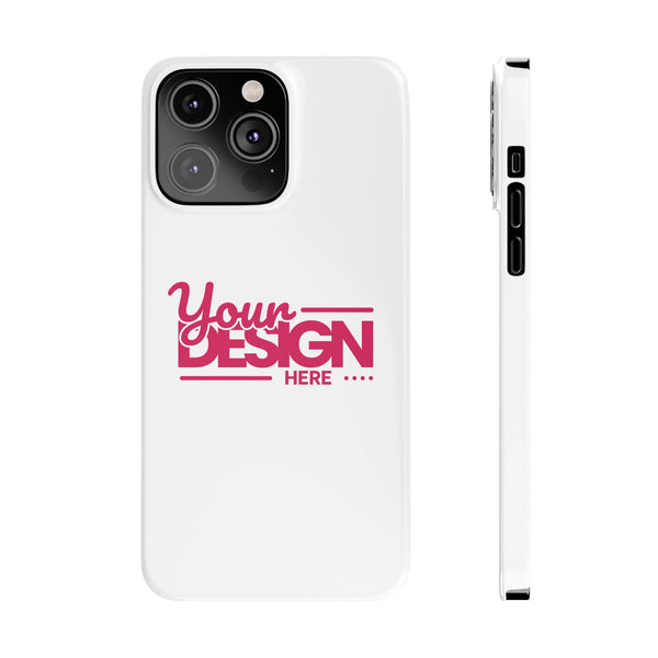 Customizable Slim Phone Case – Personalize Your Design with Name or Photo, Lightweight Protective Cover for iPhone