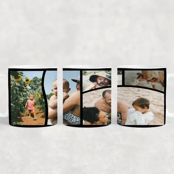 Custom Photo White Mug – Personalized Coffee Mug with Your Pictures Gift for Dad, Gift for Mom, Gift for Love Ones