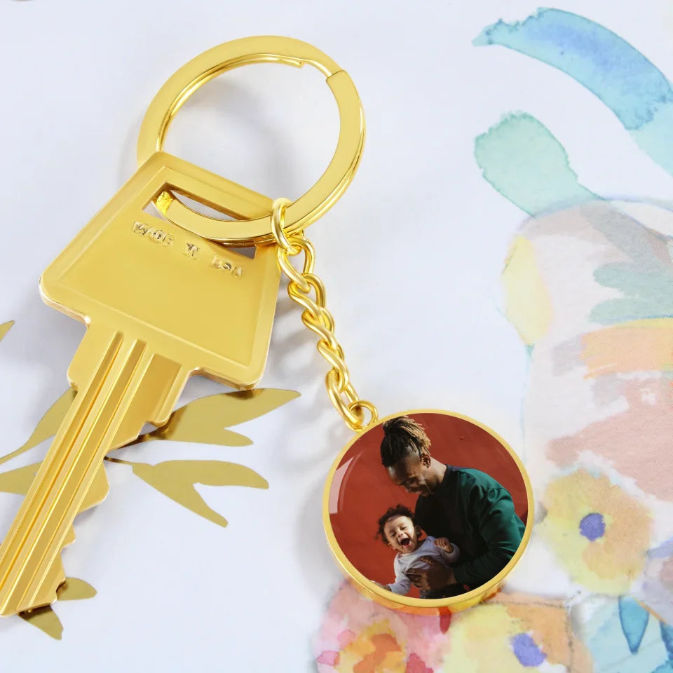 key chaing Graphic Circle Keychain IMG_7360