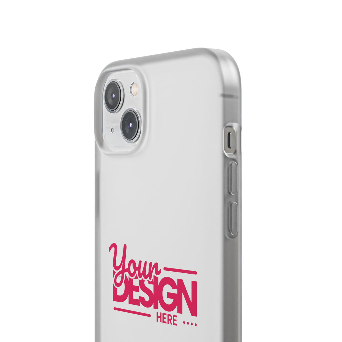 Customizable Flexi Phone Case – Personalize Your Design with Name or Photo, Flexible Protective Cover for iPhone