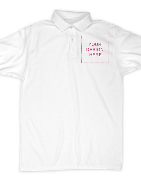 Custom Polo Shirt With Front And Back Designs For Team Uniforms
