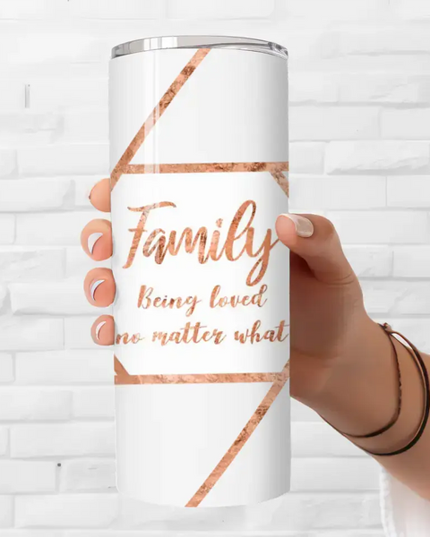 Memory Magic 20oz Six Photo Collage Skinny Tumbler No Text Edit