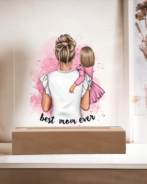 Moms Printed Acrylic Square Plaque Welcome Sign Gift Idea For Mom
