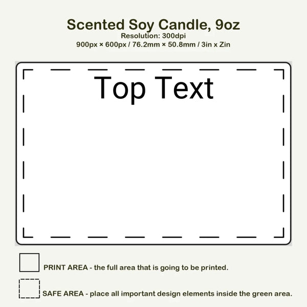 Scented Soy Candle, 9oz Merch crafters