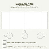 Create Your Own 12oz Mason Jar – Personalized Drinkware for Weddings, Parties, Gifts, and Everyday Use! - Merch Crafters