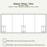 Create Your Own 16oz Sipper Glass – Personalized Drinkware for Your Unique Style! - Merch Crafters