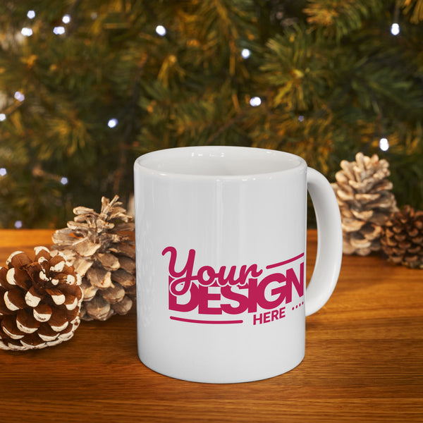 Trendy Ceramic Mug, Personalized Coffee Cup, Stylish Drinkware for Home & Office, Unique Gift for Birthdays, Engagements & Holidays