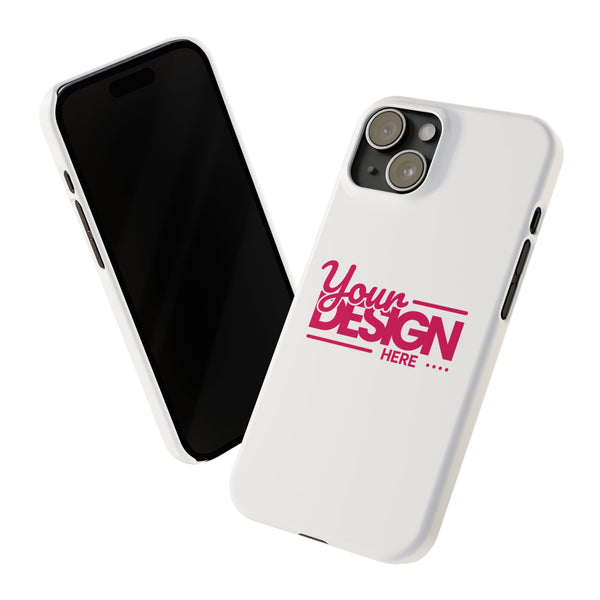 Customizable Slim Phone Case – Personalize Your Design with Name or Photo, Lightweight Protective Cover for iPhone