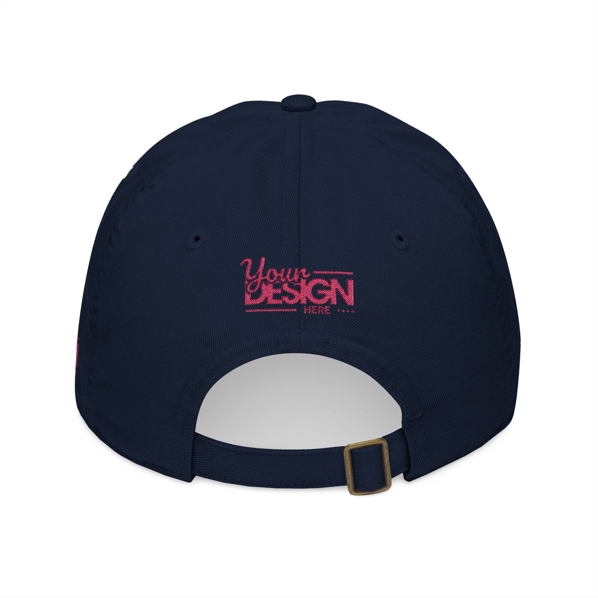 Organic Embroidered Baseball Cap – Custom ‘Your Design’ Logo Hat, Personalized Sustainable Dad Cap for Men & Women