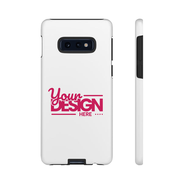 Customizable Tough Phone Case – Personalized Protective Cover with Name or Photo, Shockproof Case for Samsung Phones, Durable Gift Idea