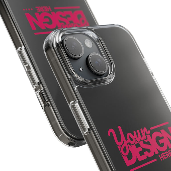 Customizable Clear Impact-Resistant Phone Case – Personalized Name or Photo Design, Transparent Shockproof Cover for iPhone