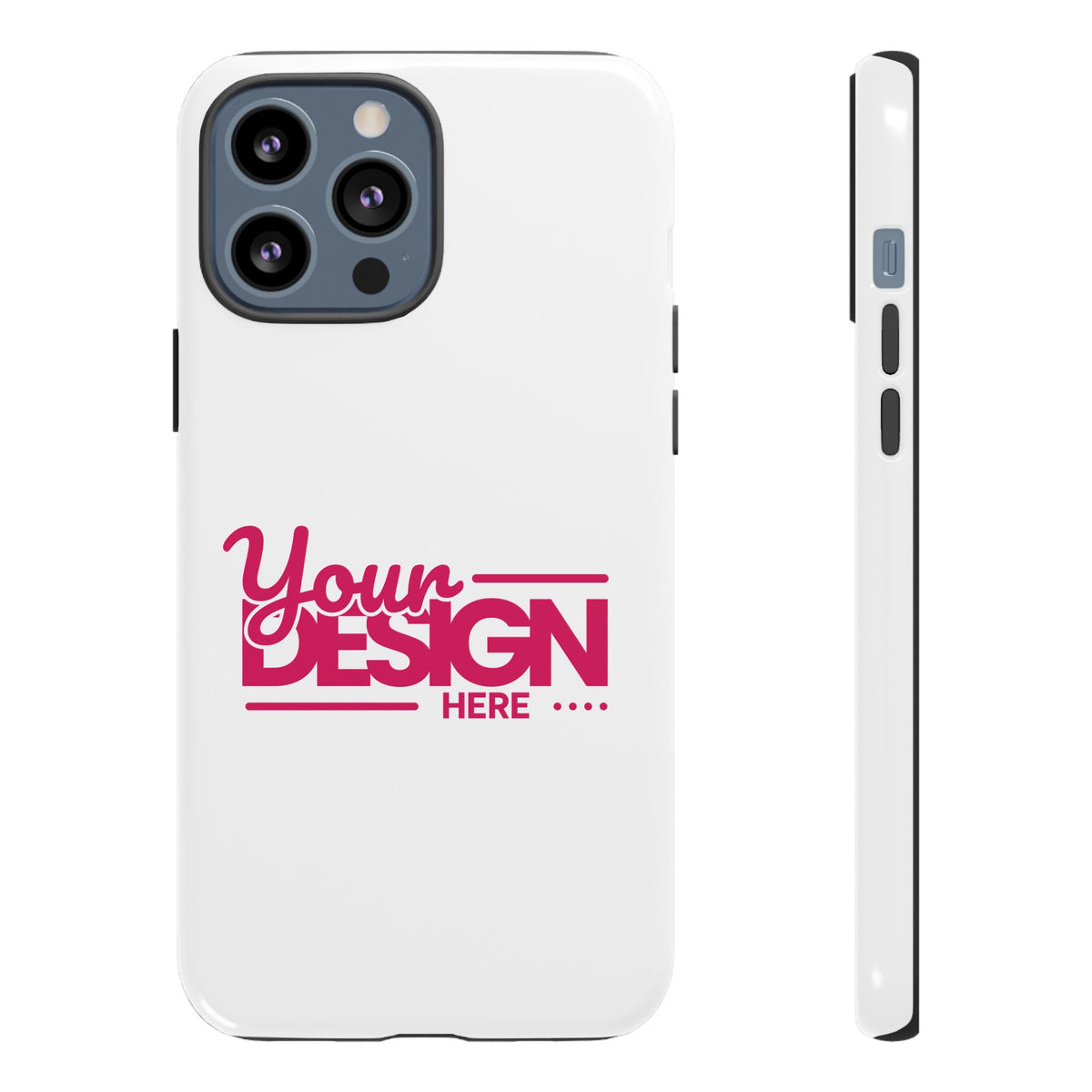 Customizable Tough Phone Case – Personalized Protective Cover with Name or Photo, Shockproof Case for iPhone & Samsung, Durable Gift Idea