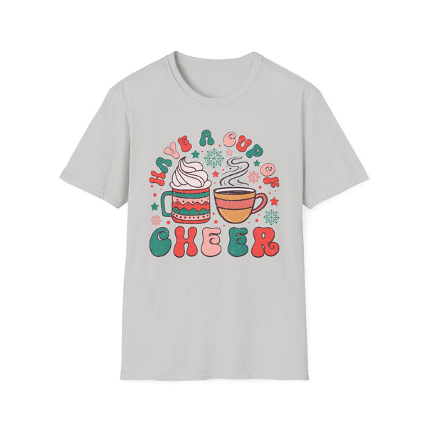 Have a Cup of Cheer Hot Chocolate Graphic Tee - Christmas Drink, Hot Cocoa, Winter Holiday Shirt, Cute Christmas Tee