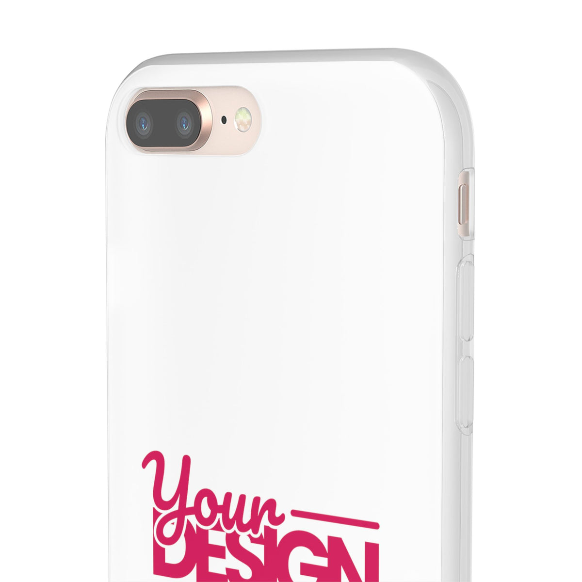 Customizable Flexi Phone Case – Personalize Your Design with Name or Photo, Flexible Protective Cover for iPhone