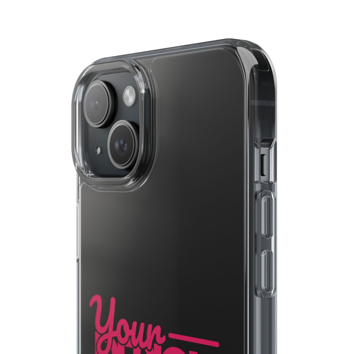 Customizable Clear Impact-Resistant Phone Case – Personalized Name or Photo Design, Transparent Shockproof Cover for iPhone