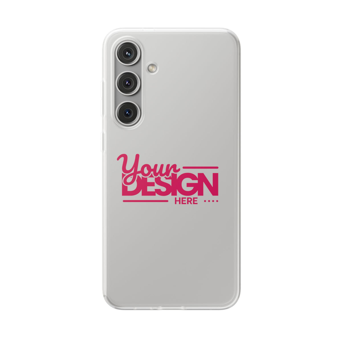 Customizable Flexi Phone Case – Personalize Your Design with Name or Photo, Flexible Protective Cover for Samsung Phones
